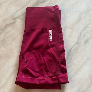 Red size medium Gymshark shorts